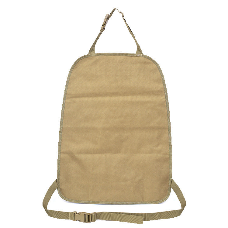 Vehicle rear seat back organizer (Khaki)