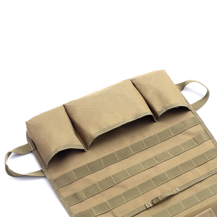 Vehicle rear seat back organizer (Khaki)