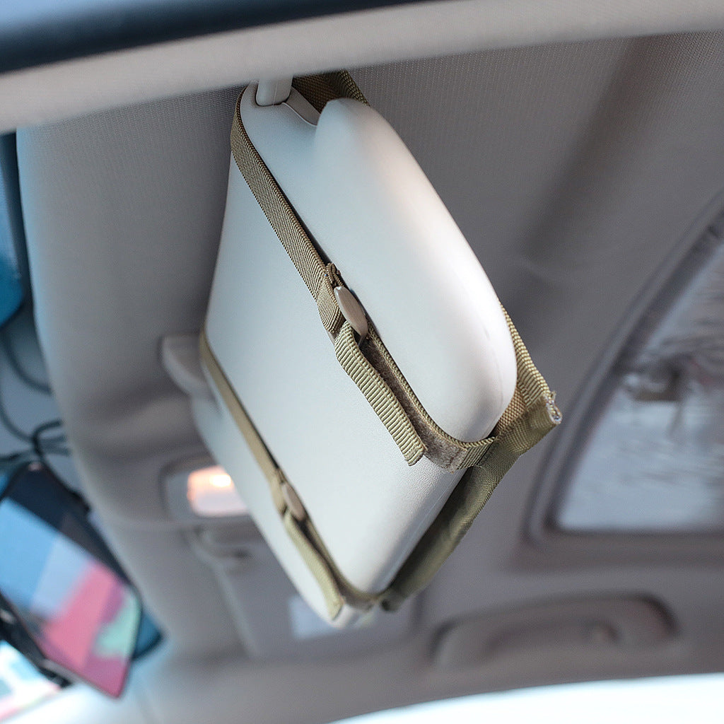Car sun visor organizer (Khaki)