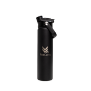 Black STAINLESS STEEL water bottle 750ML
