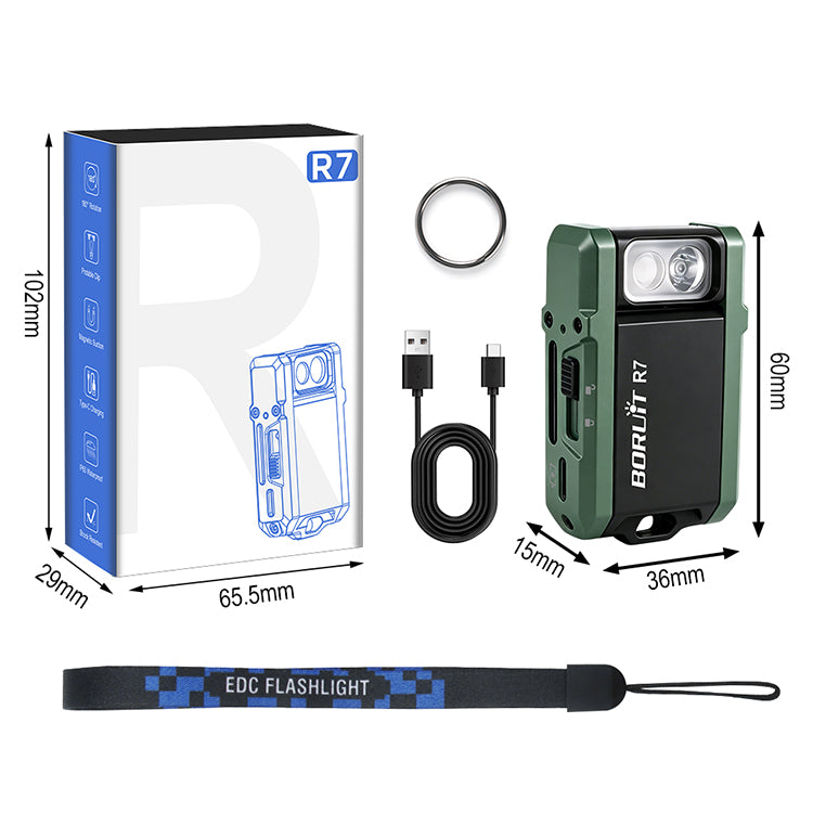 BORUiT R7 Mini Flashlight