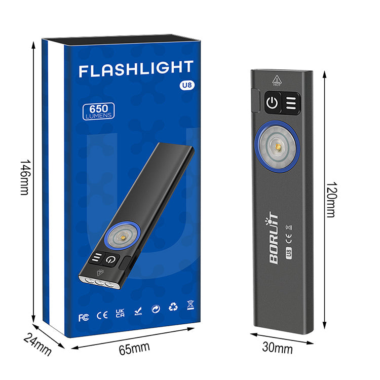 BORUiT U8 Mini Flashlight