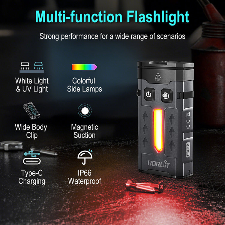 BORUiT EV20 Mini Flashlight
