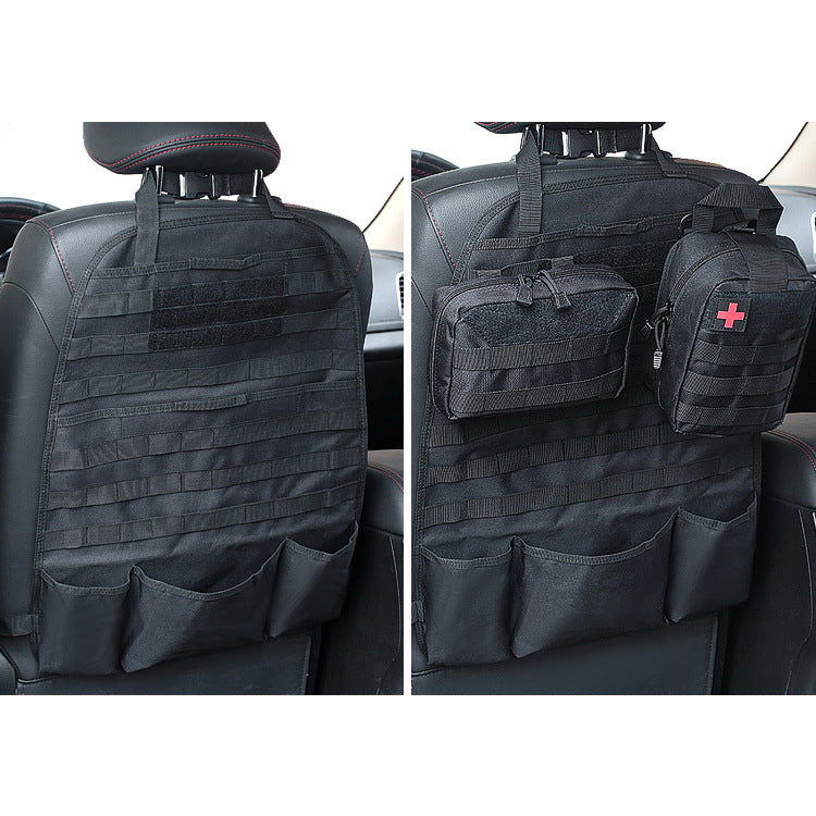 Vehicle rear seat back organizer (Black)