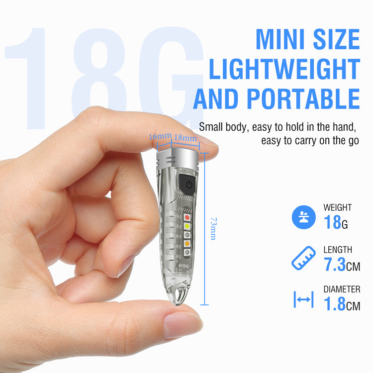 BORUIT V1 Mini Keychain Flashlight 400 lumens