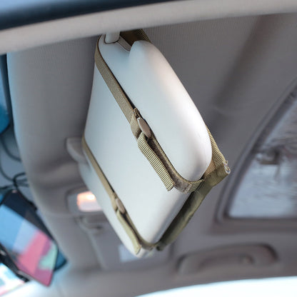 Car sun visor organizer (Green)